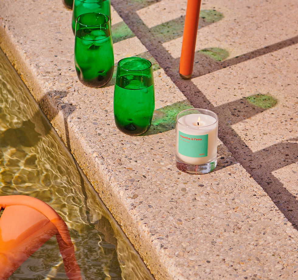 Bougie - Menthe à l'eau