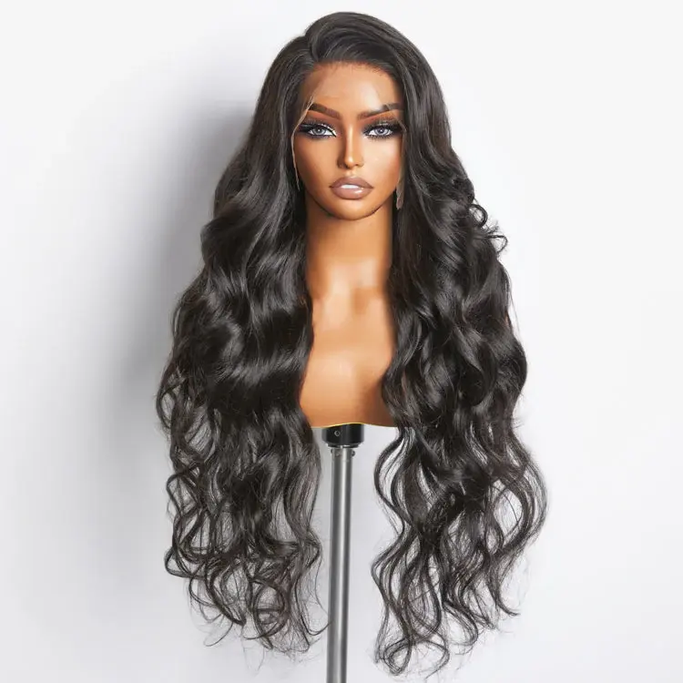 Thumbnail: 200% Density 13x4 Full Frontal Lace Wig Body Wave