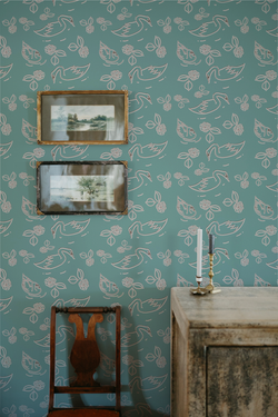 Wallpaper - ADC the swans green-01
