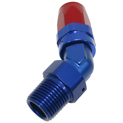 AEROFLOW 45 Deg Hose End 1/2" to -8AN