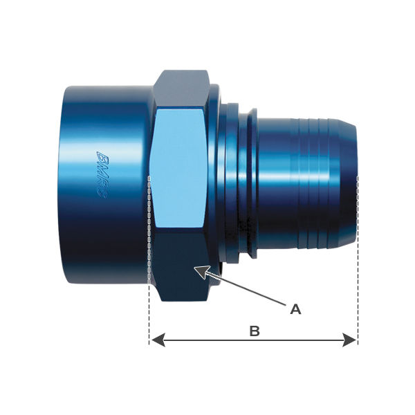 BMRS 10 AN STRAIGHT PROGold AC Crimped Fitting