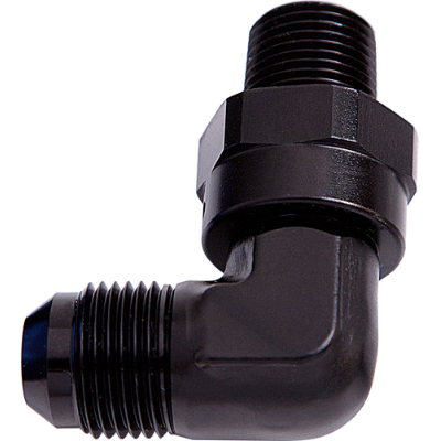 AEROFLOW 90 Deg NPT Swivel to Male AN Flare Adapter 1/8" to -6AN