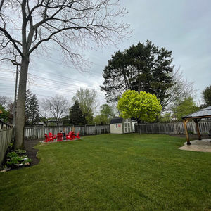 Lush Landscaped Backyard
