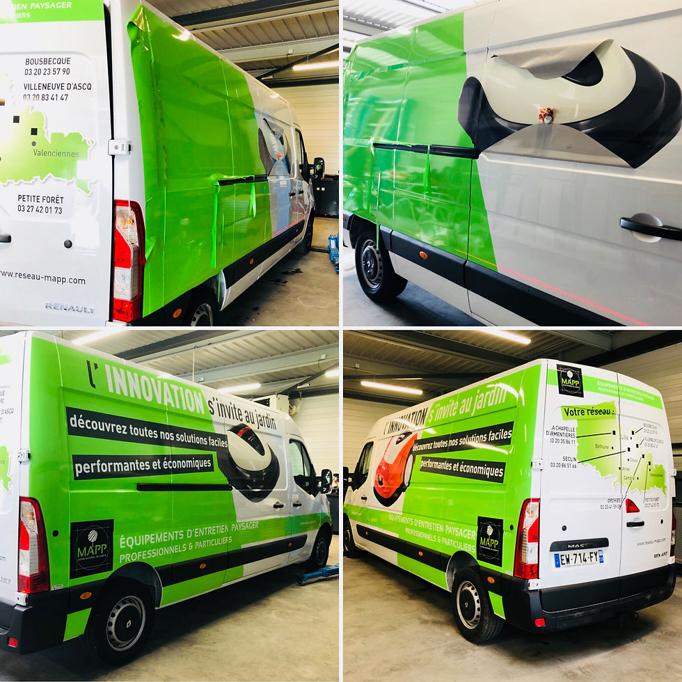 Semi covering Lille voiture