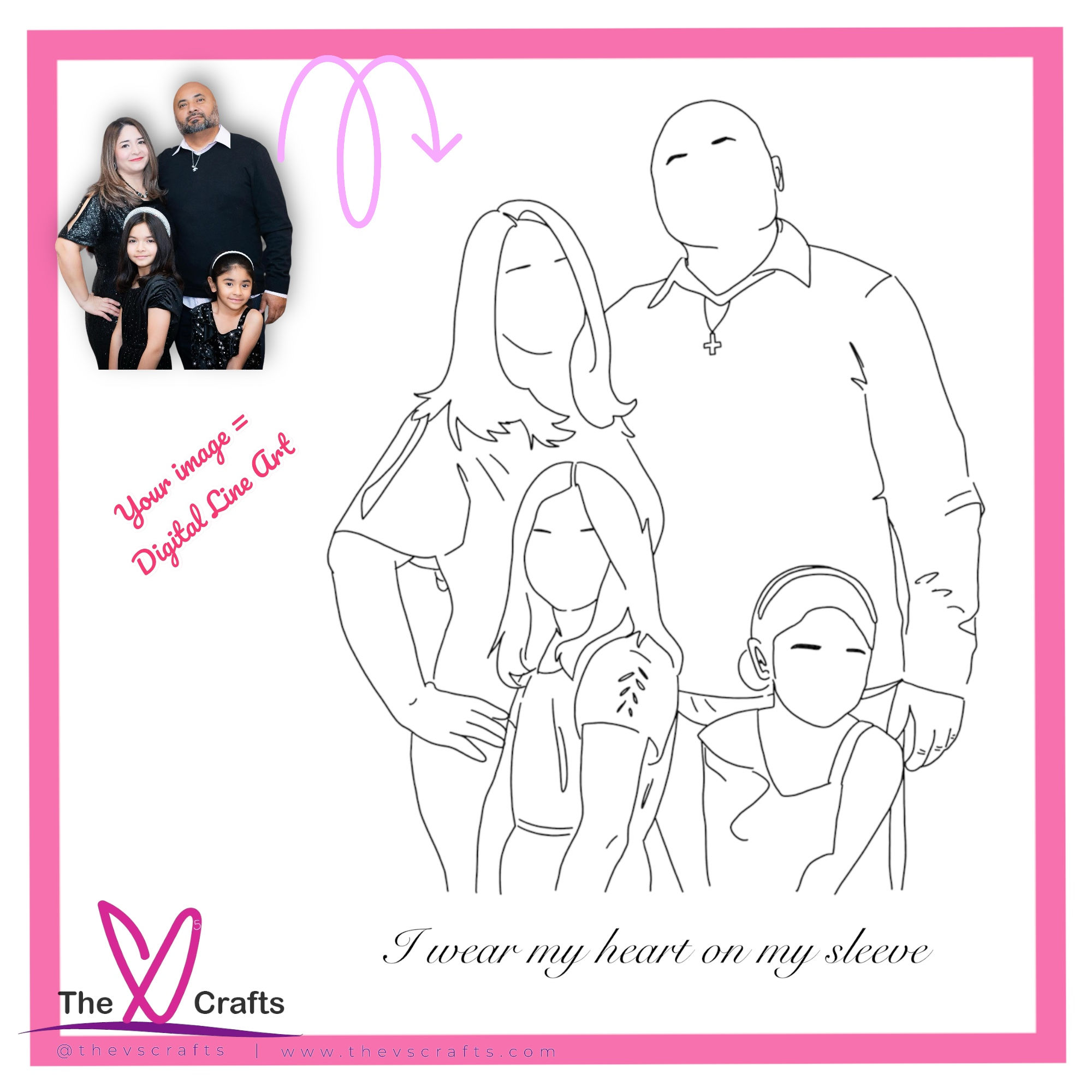 Digital Line Art | up to 4 people