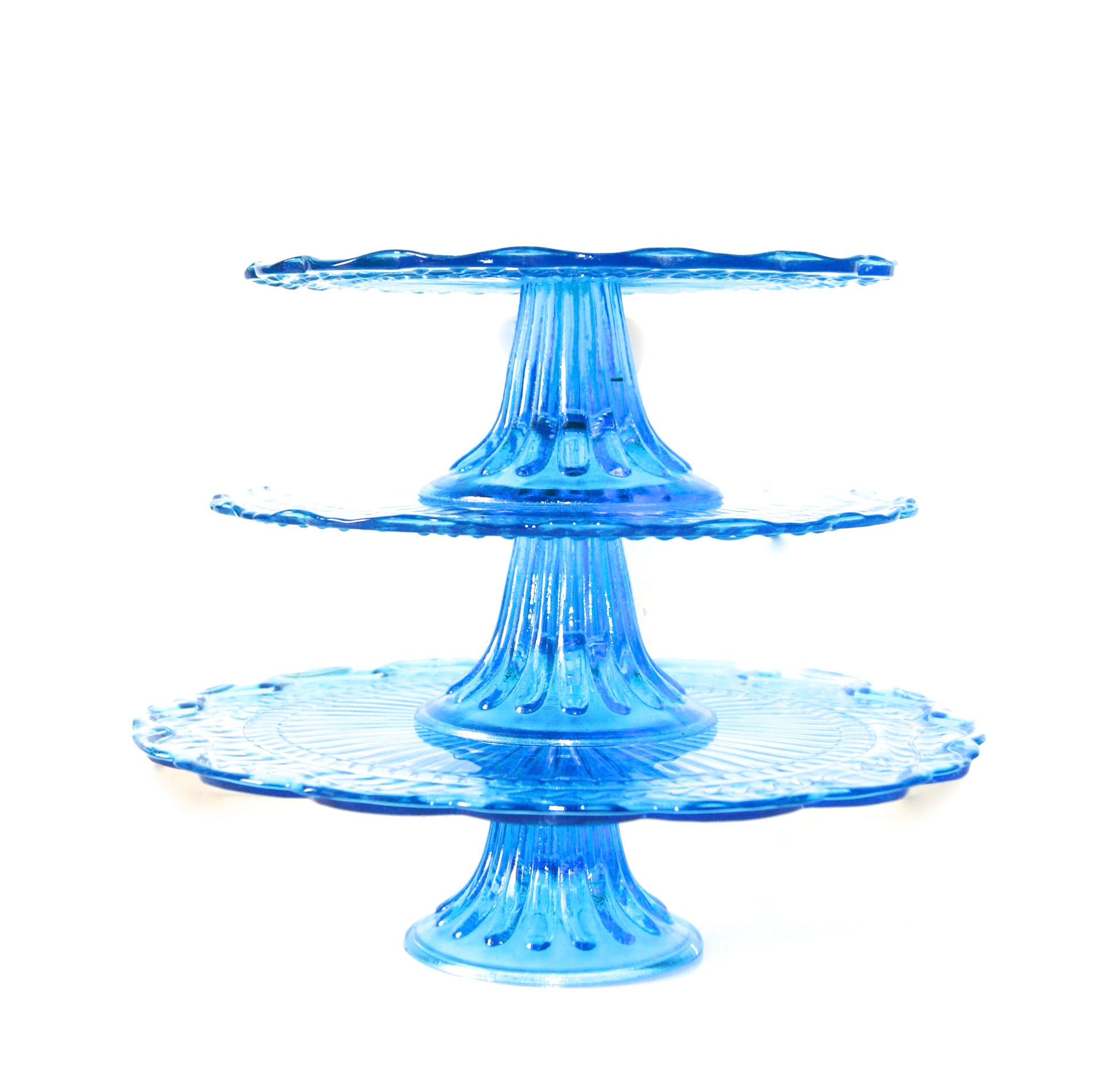 Aqua Blue Cake Stands