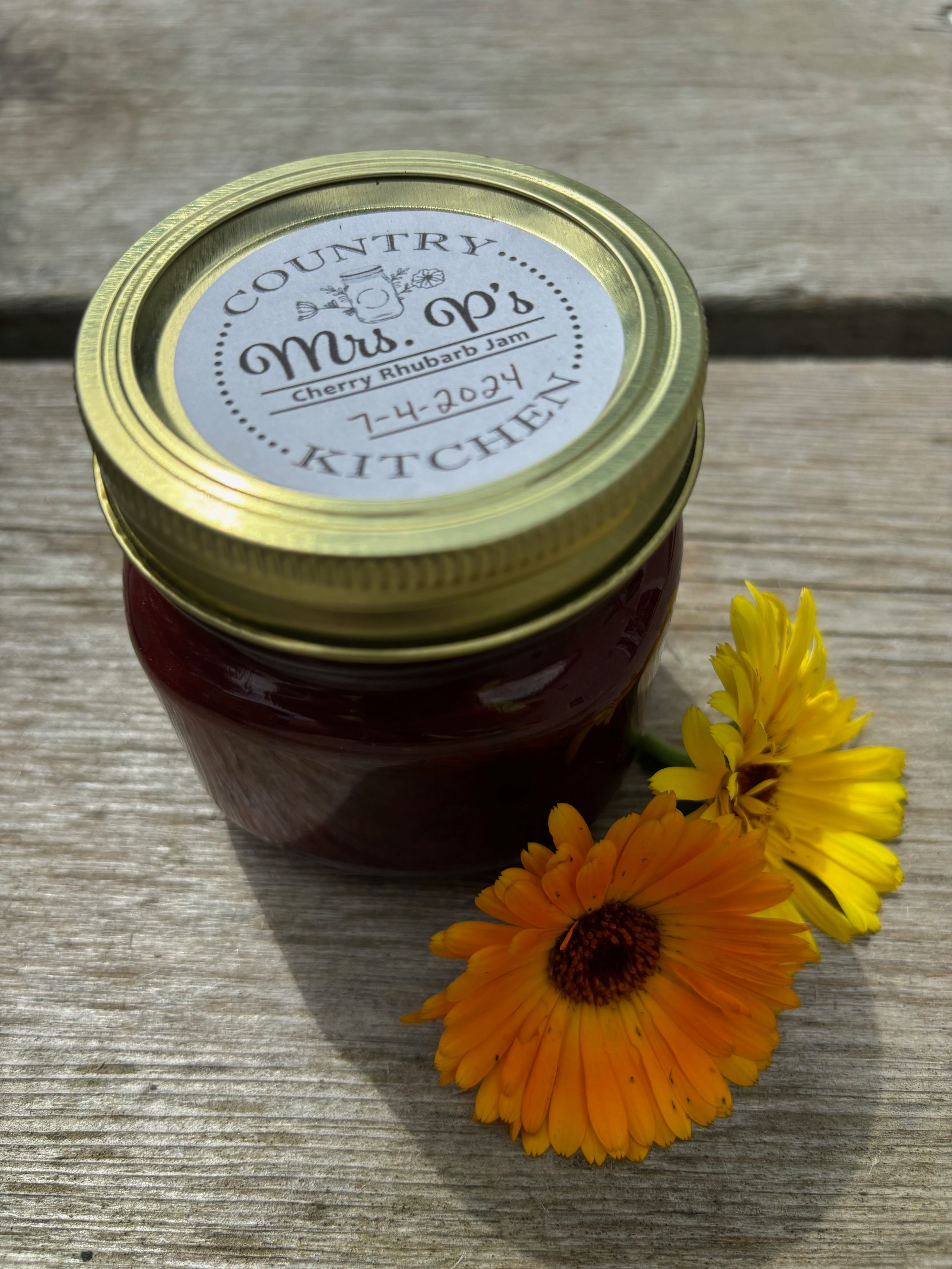 Cherry Rhubarb Jam - 8oz