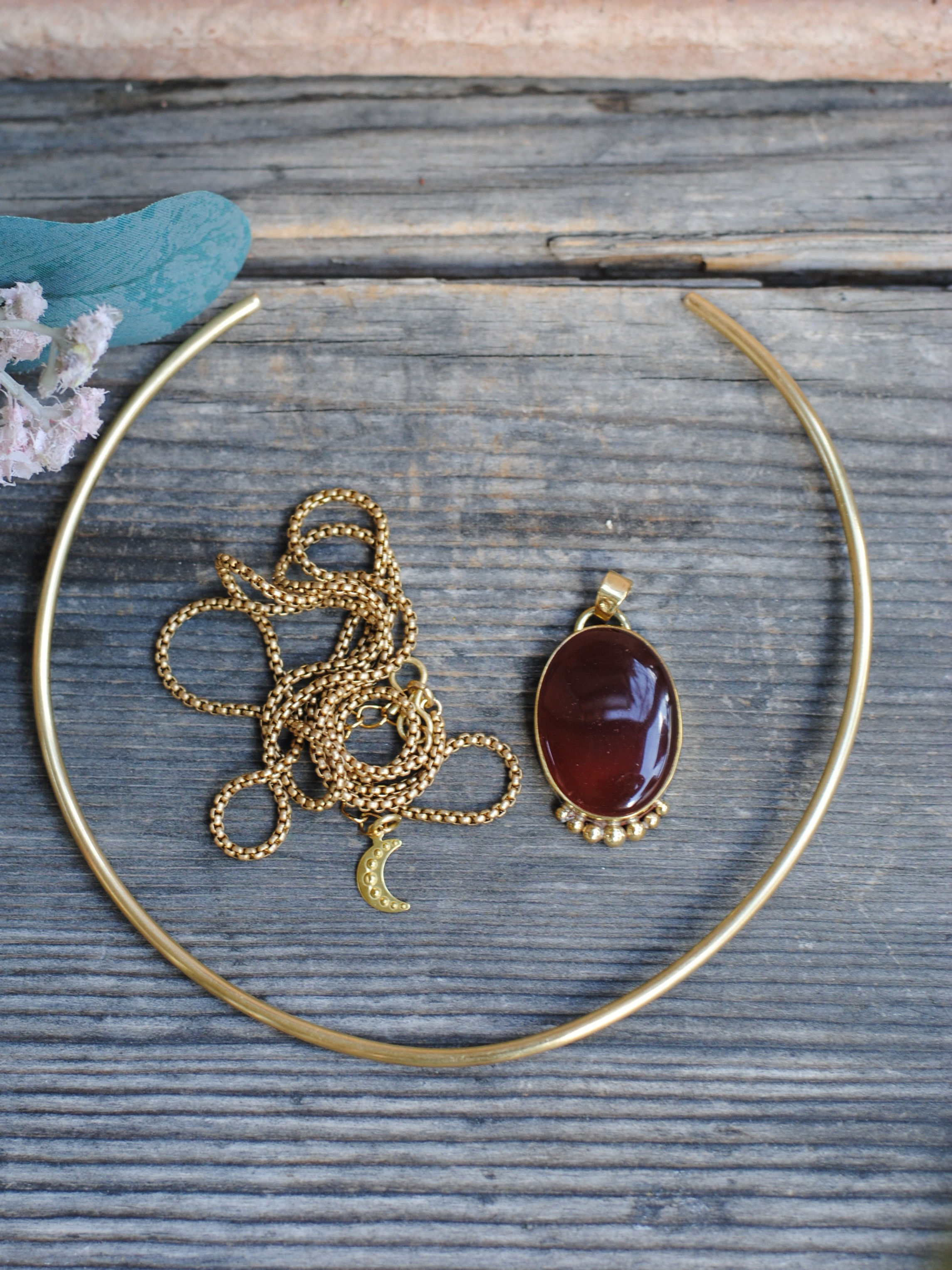 Karneol 3 in 1 Collier