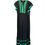 Thumbnail: Cynthia Rowley Black Maxi Dress with Green Embroidery - Lg