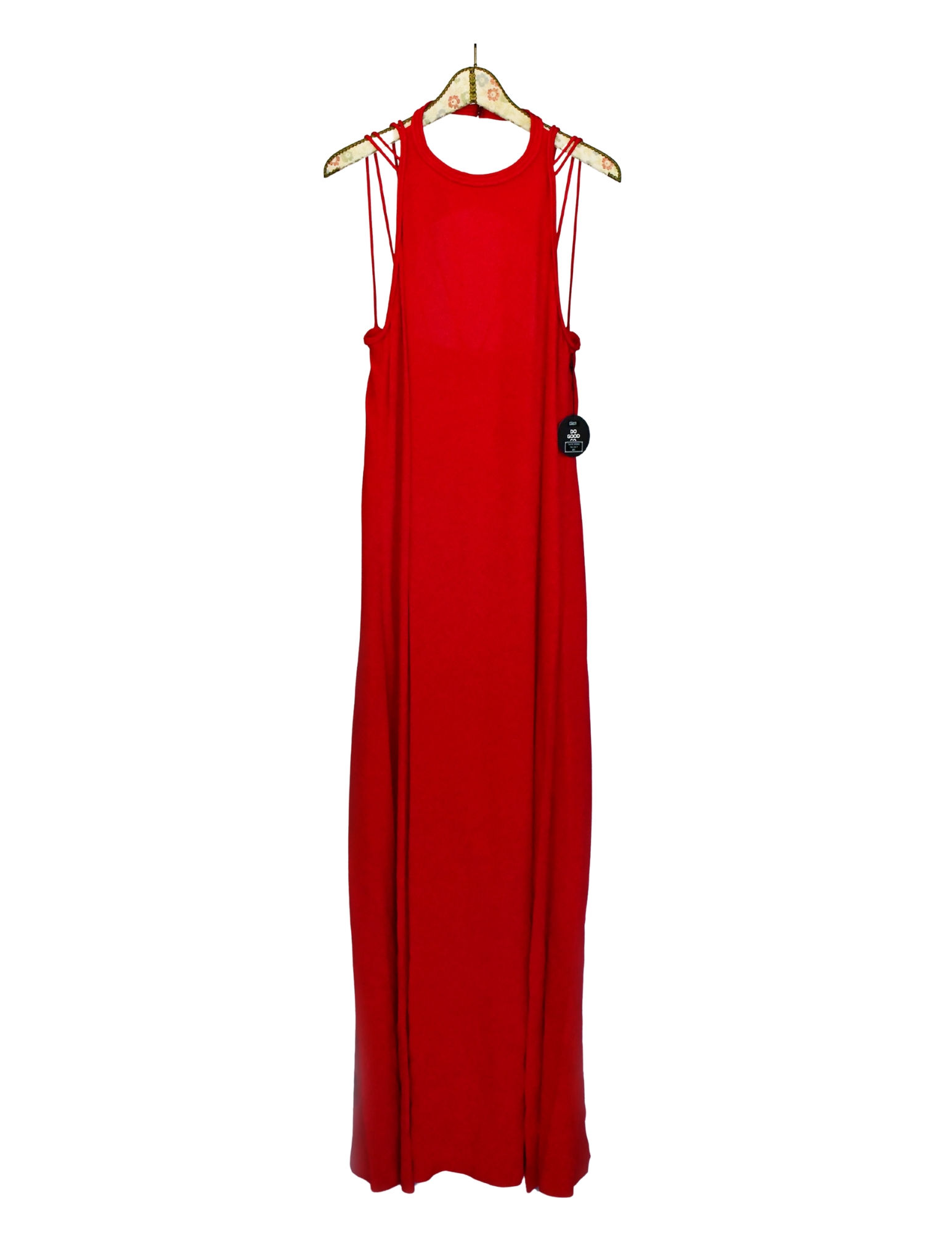 Diane von Furstenberg Red Silk Strappy Gown - 14