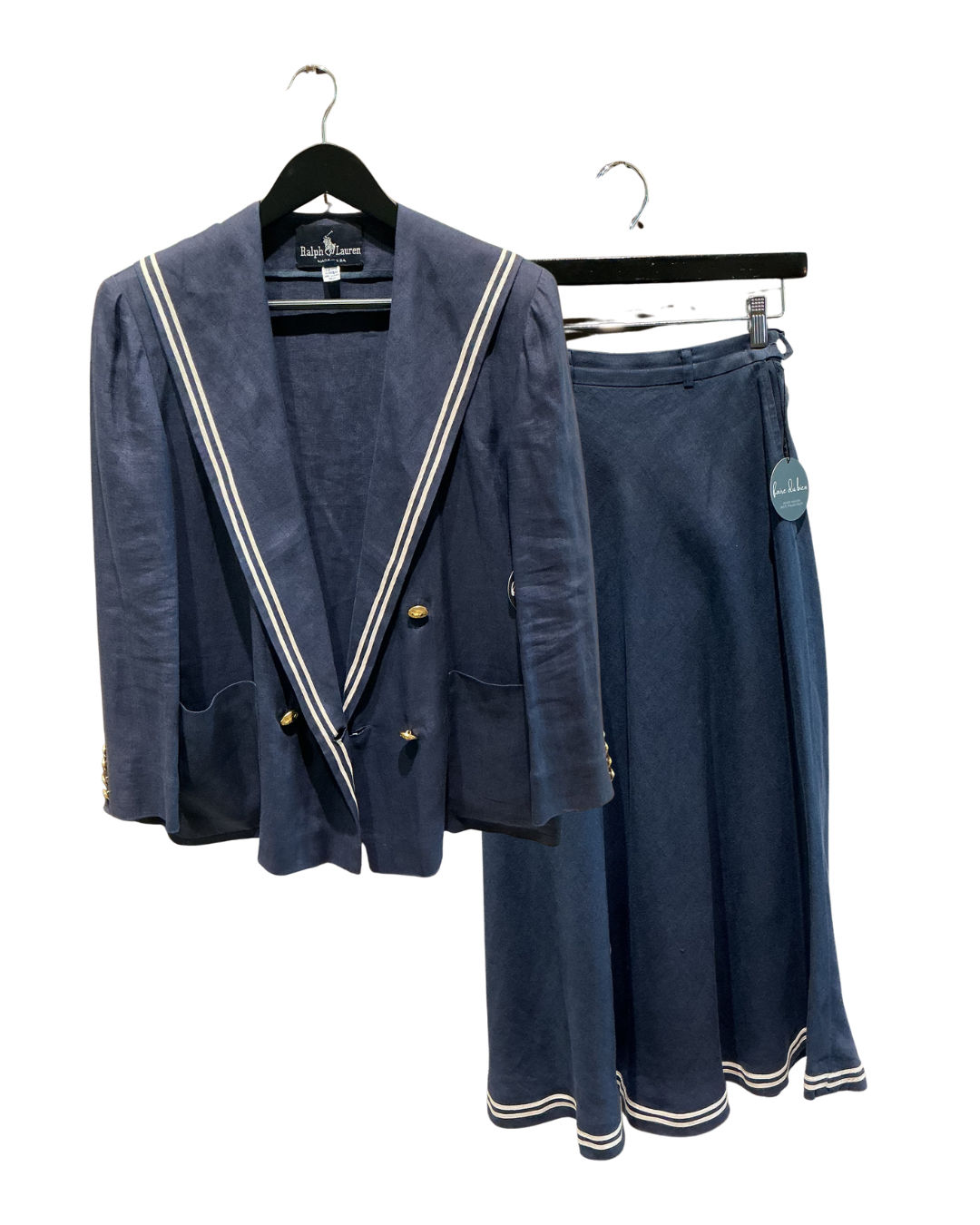 Ralph Lauren Navy Sailor Set- Blazer Sz 4, Skirt Sz 6