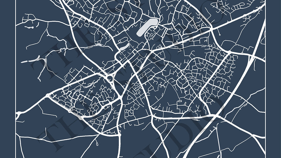 Outline Map of Lichfield
