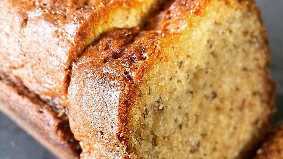 Close up of delicious & healthy Hadeda Banana Bread