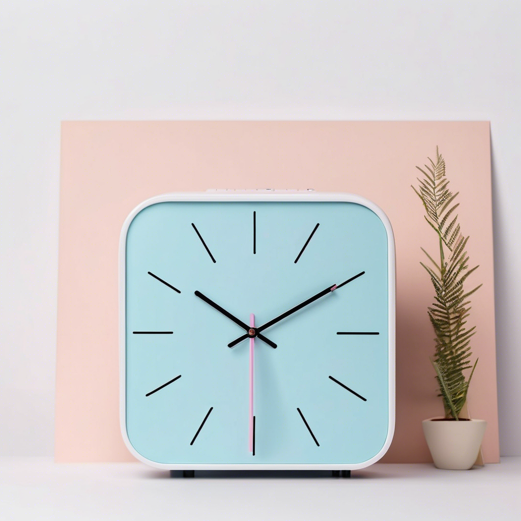 モダンデザインの時計