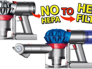 HEPA Filter Conversion for DYSON V7, V8 Cordless Battery Powered Vacuum - Replace Foam Filter SV11