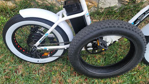 How To Replace 20in x 4in Knobby Electric Folding Fat Bike Tires With Smooth Road Tires Better Range
