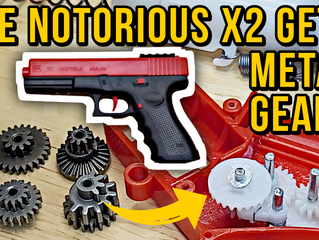 How to UPGRADE JM-X2 Glock Style Gel Blaster with METAL GEARS To Fix Broken Plastic Gears
