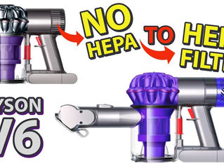 HEPA FILTER CONVERSION KIT for DYSON V6 Cordless Battery Powered Vacuum | Replace Foam Filter