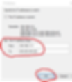 Windows IP Address dialog showing IP address range fields circled in red, from 192.168.1.11 to 255.255.255.255, with OK button highlighted