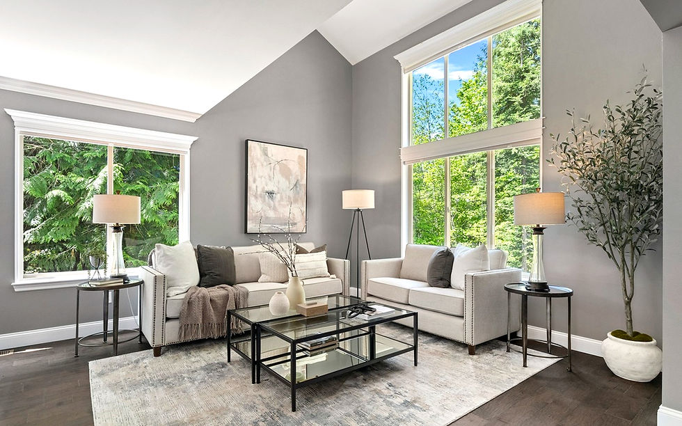 Formal Sitting Area - Traditionally Staged - Grey Walls