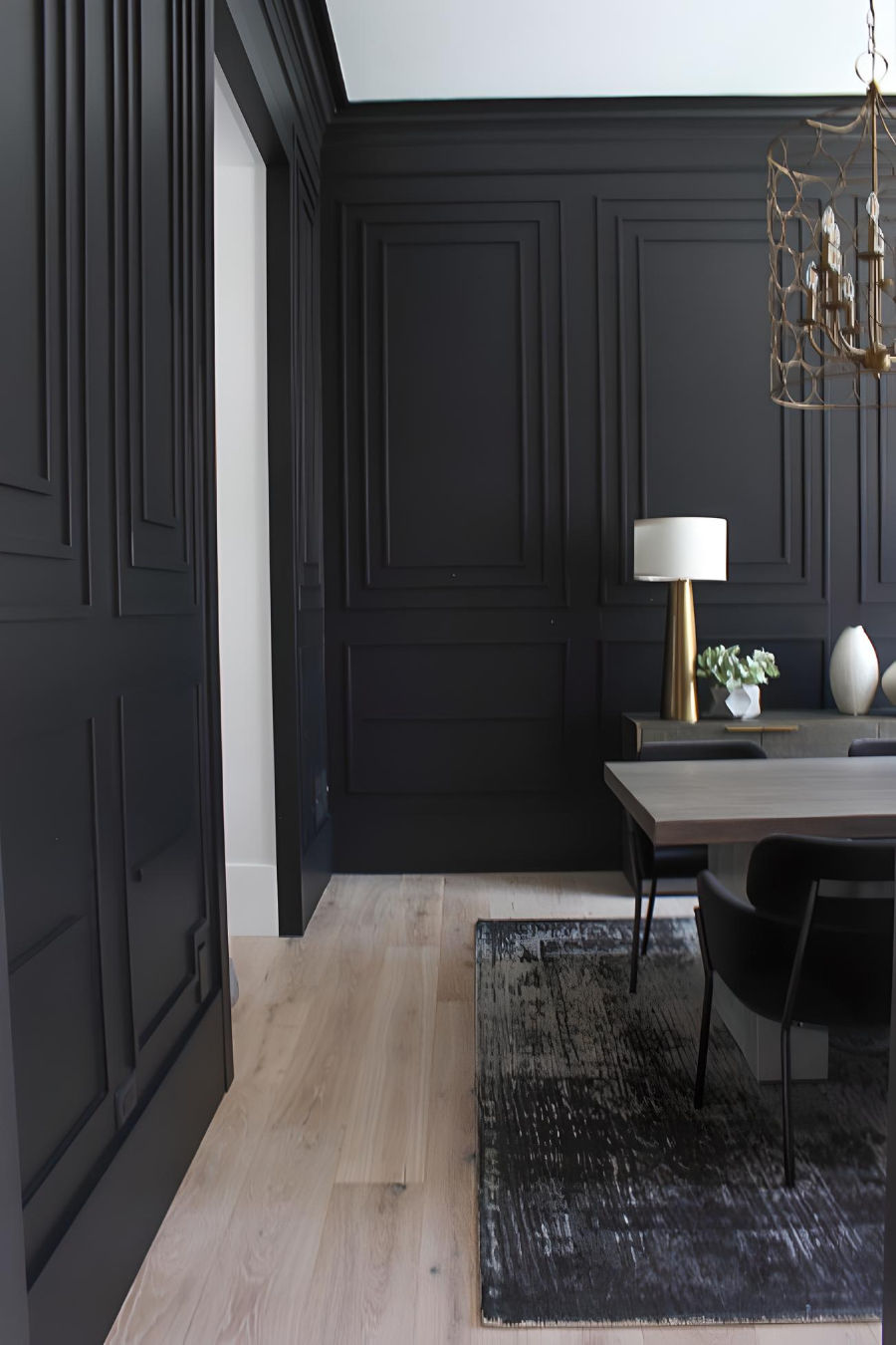 Office Painted with Sherwin Williams' Tricorn Paint Color)