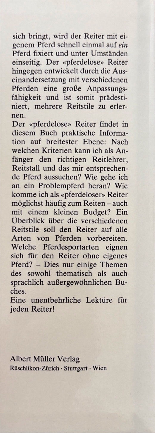 Miniaturbild: Burn Barbara, Perfektes Reiten auf fremden Pferden