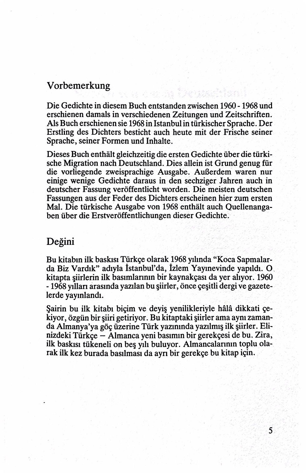 Miniaturbild: Pazarkaya Yüksel, Irrwege - Gedichte dt.-türk. (antiquarisch)