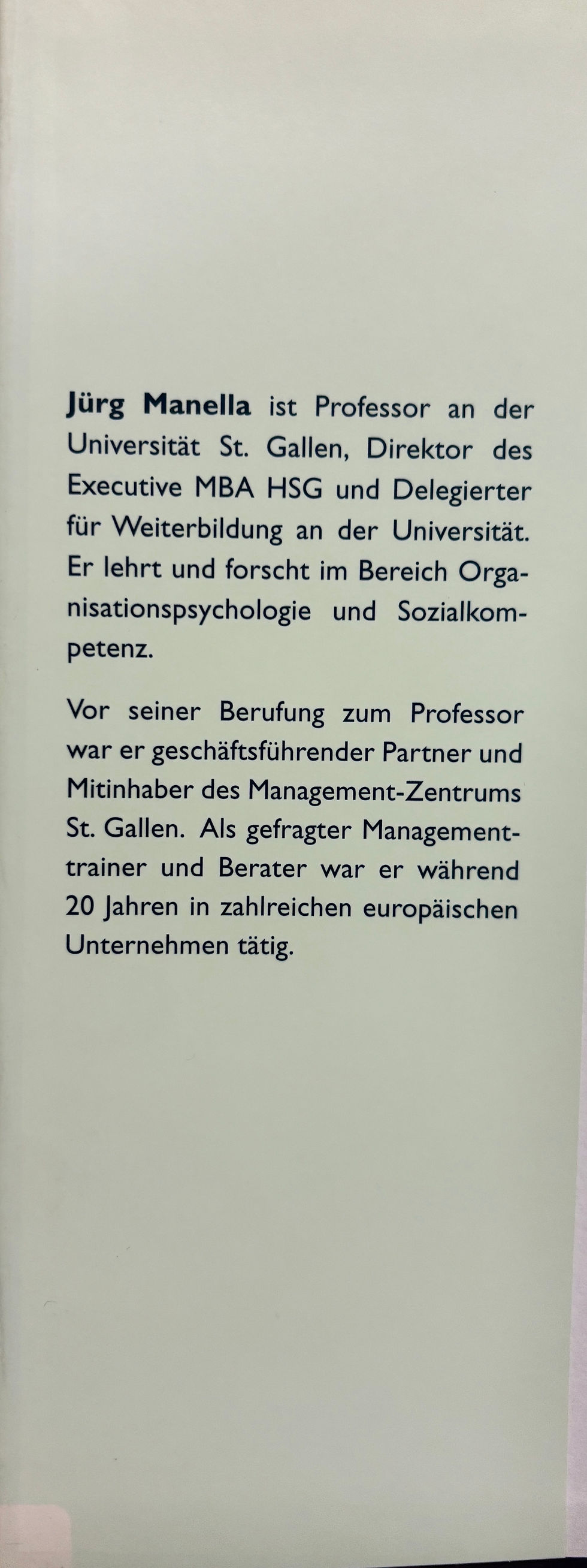 Miniaturbild: Manella Jürg, Der relationale Mensch (antiquarisch)
