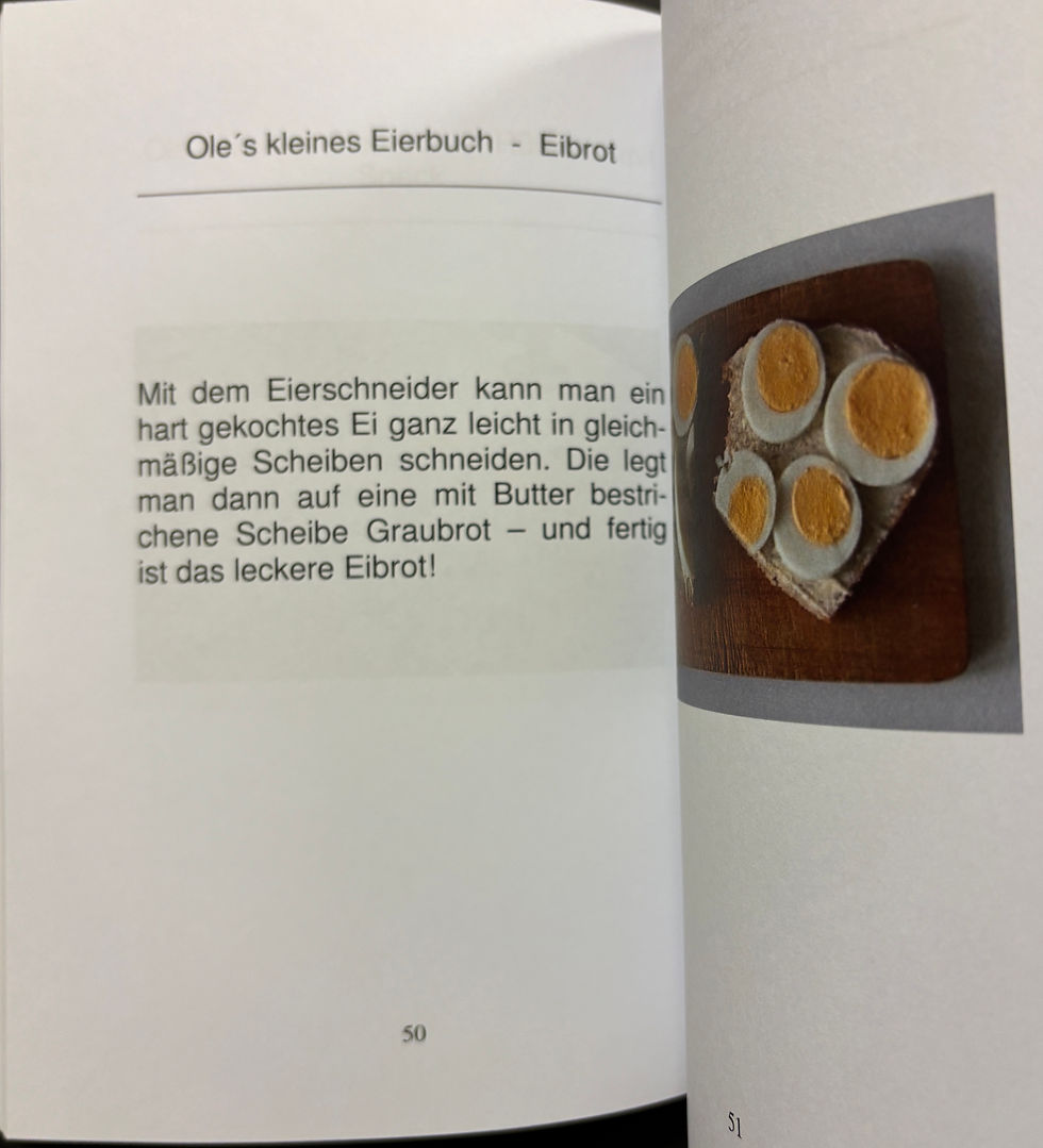 Miniaturbild: Wenig-Karasch Sylvia, Oles kleines Eierbuch