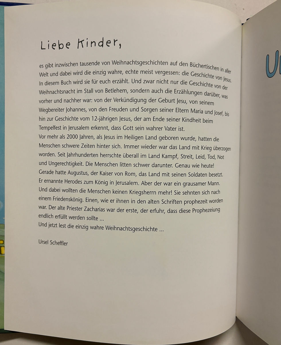 Miniaturbild: Scheffler Ursel, Uns ist ein Kind geschenkt - die Weihnachtsbibel