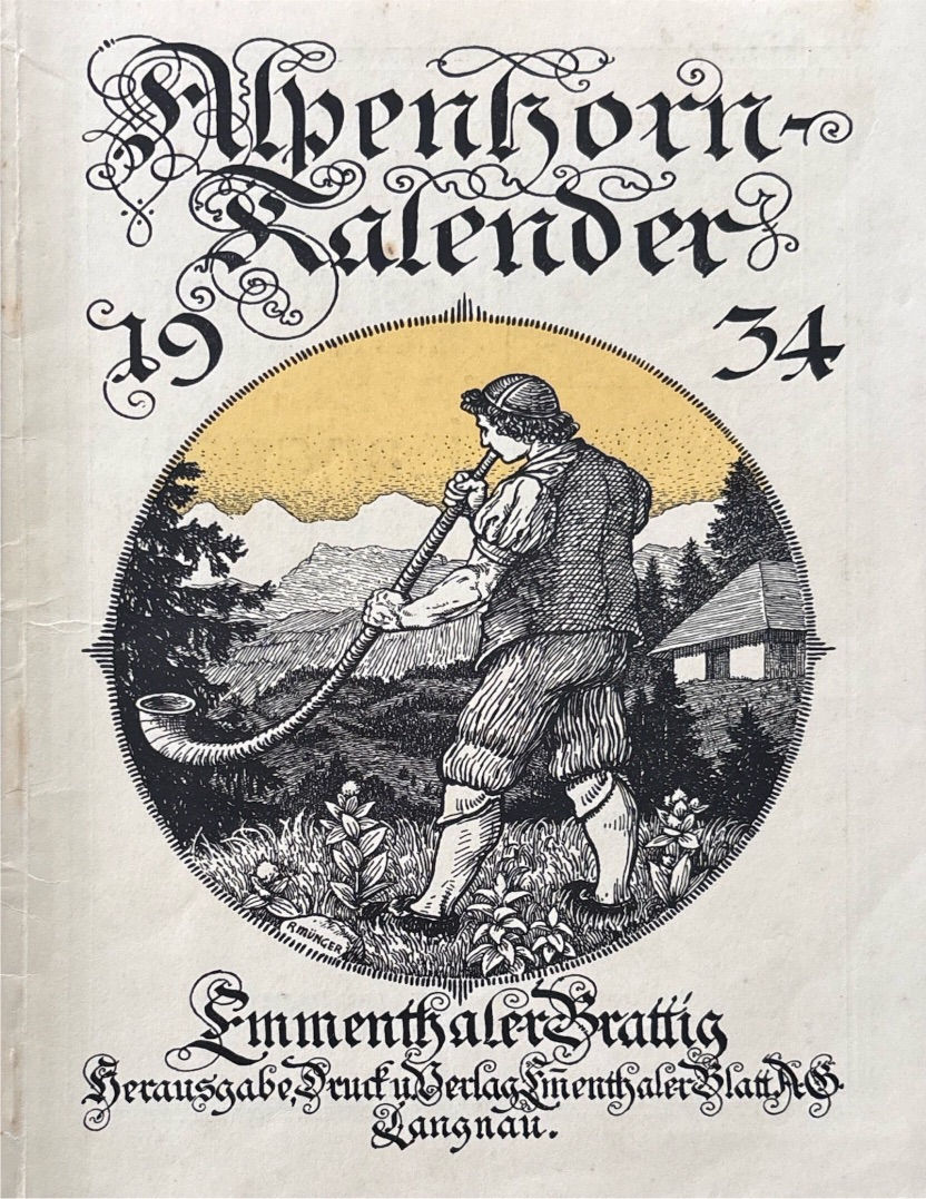 Alpenhorn-Kalender 1934 (antiquarisch)