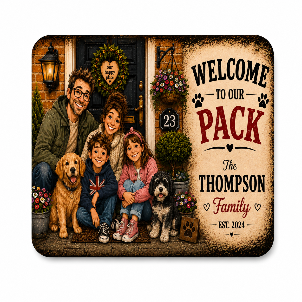 Welcome to Our Pack - Ceramic Coaster