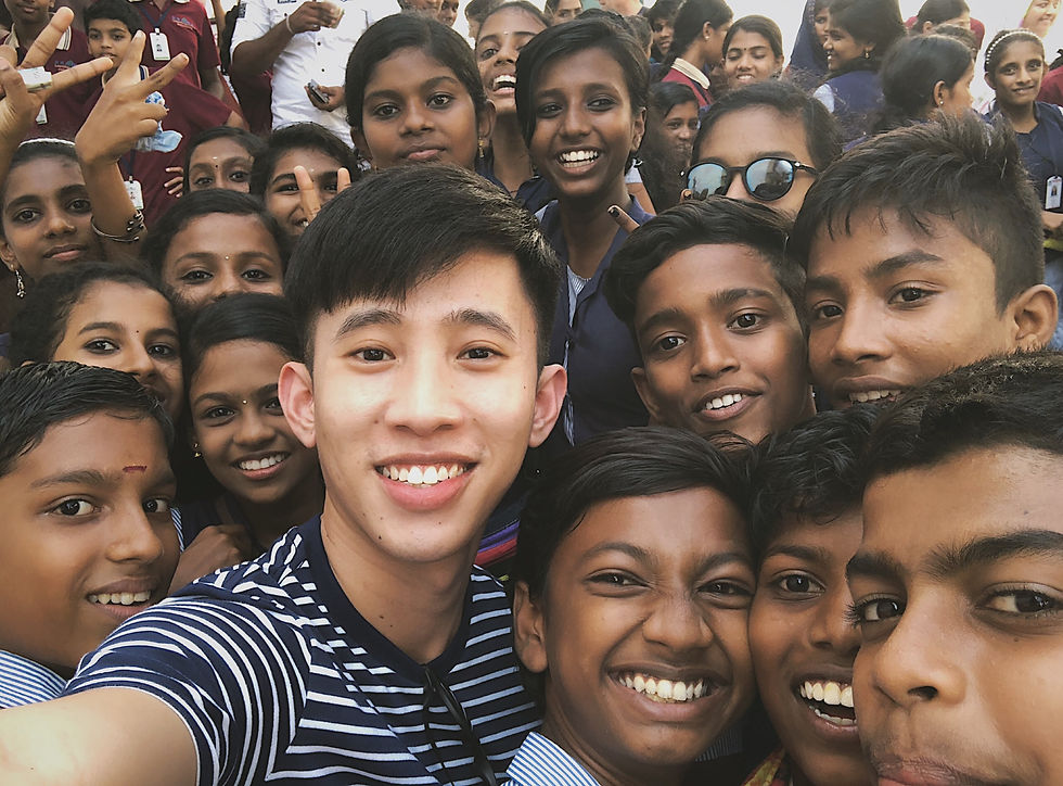 Friendly people in Kerala, India