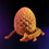 Thumbnail: 15" Gold/Red Crystal Dragon w/Egg