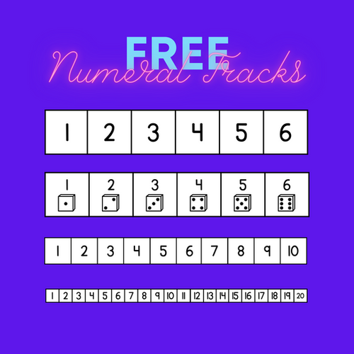 Number Tracks Printable Numbers Make Sense