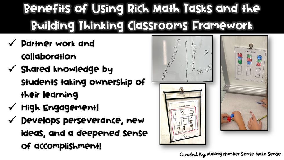 Thumbnail: Rich Math Task Starter Pack - Counting, Comparing numbers, Growing Patterns