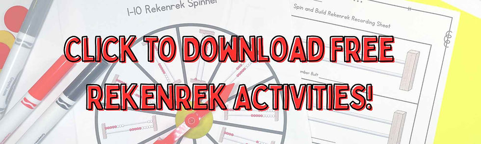 Number Rack Math Centers: Rekenrek Activities for Kindergarten