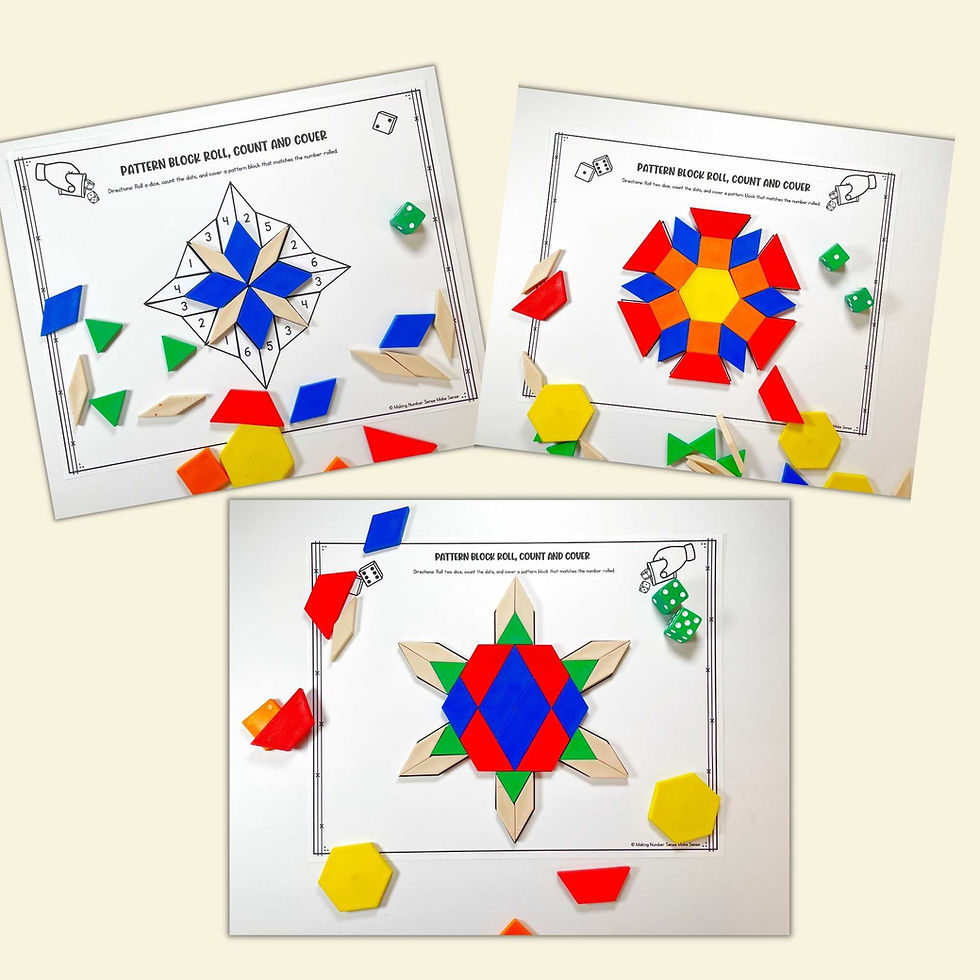 Thumbnail: Roll and Count Pattern Blocks