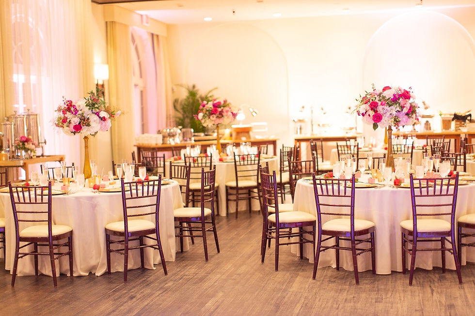 Key West wedding reception decor elegant table setup