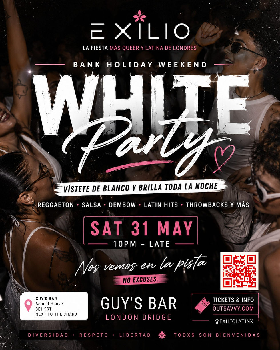 🤍🌸 EXILIO — WHITE PARTY | MAY BANK HOLIDAY LATIN MADNESS 🌸🤍