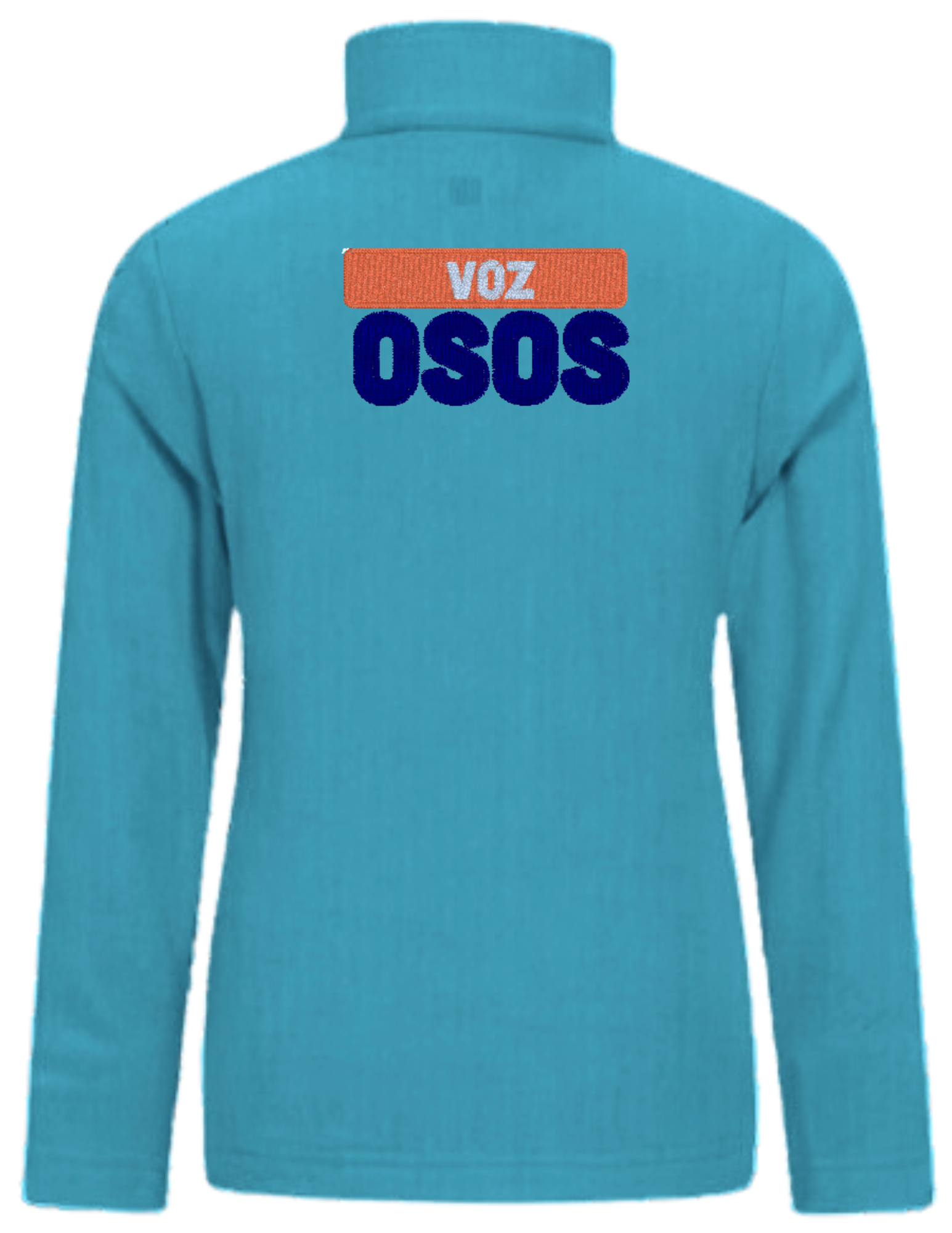 Ladies Adult Lightweight Microfleece Pullover Jacket 6" Voz OSOS Logo