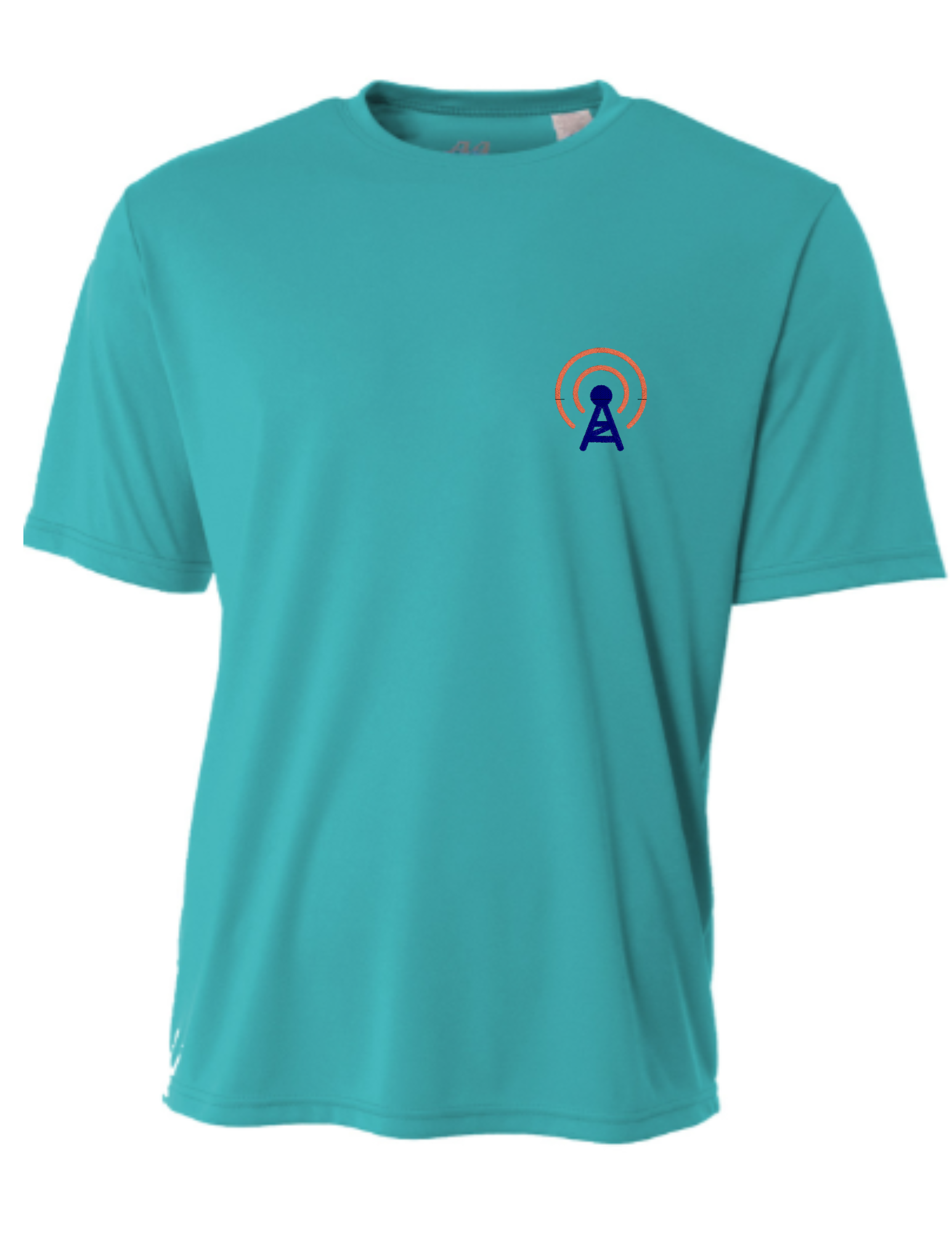 Youth Cooling Performance T-shirts with Voz Antenna 2.5 to 3.5 Inch Logo