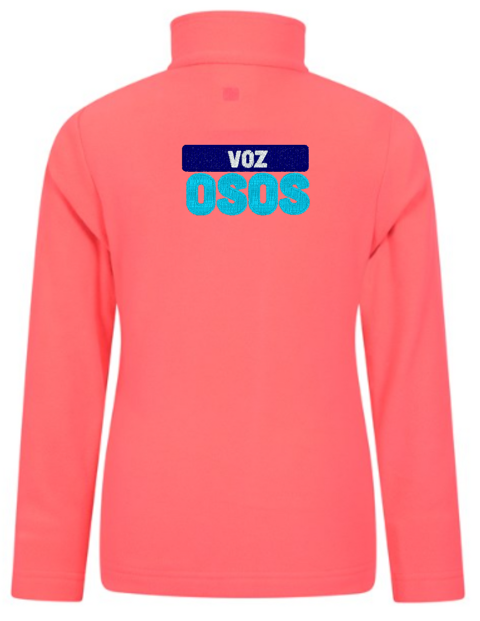 Thumbnail: Youth Lightweight Microfleece Pullover Jacket with 6" Voz OSOS Logo