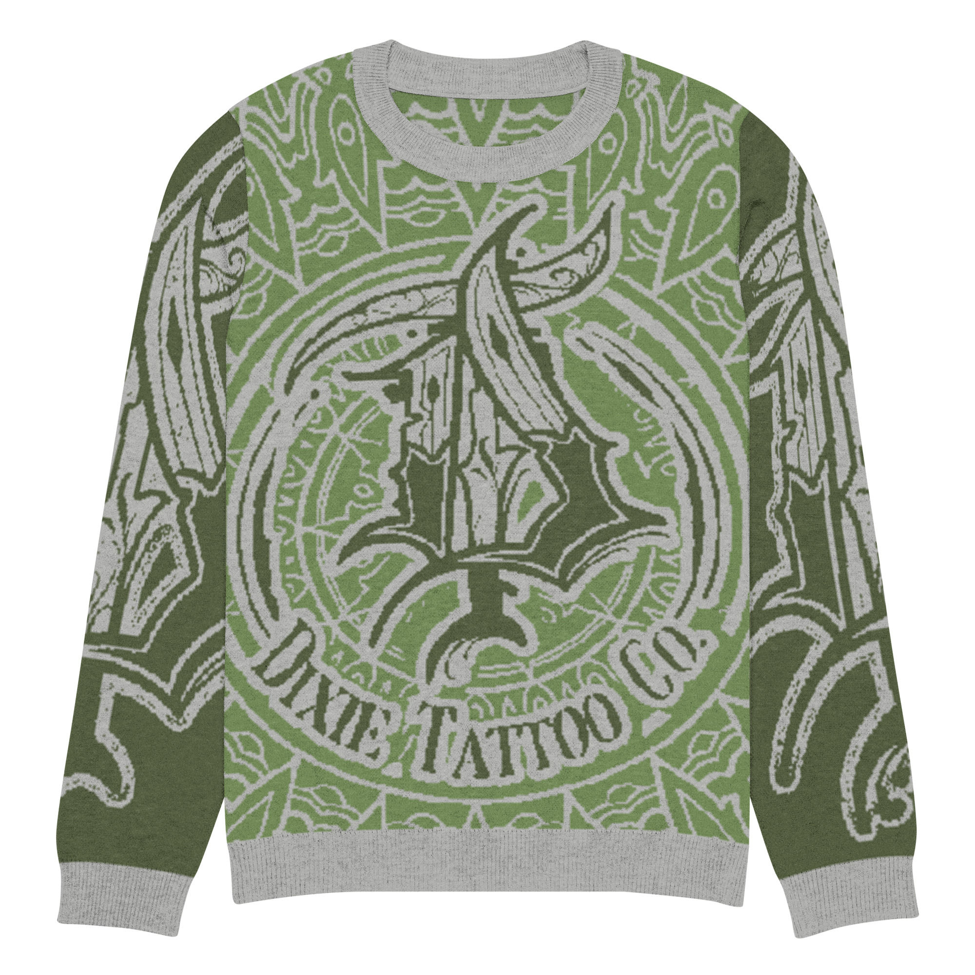 Knitted crew neck sweater