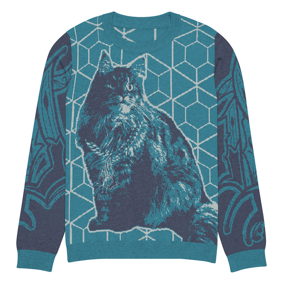Thumbnail: Knitted crew neck sweater 
