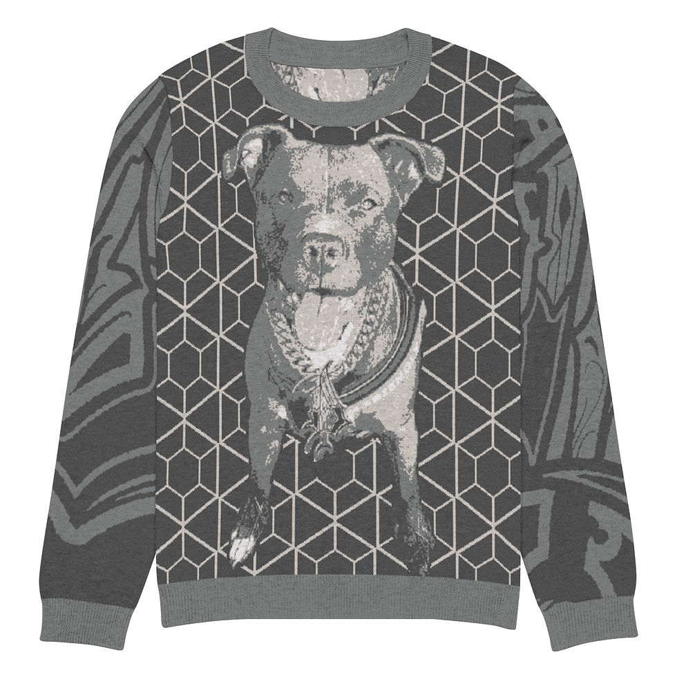 Thumbnail: Knitted crew neck sweater
