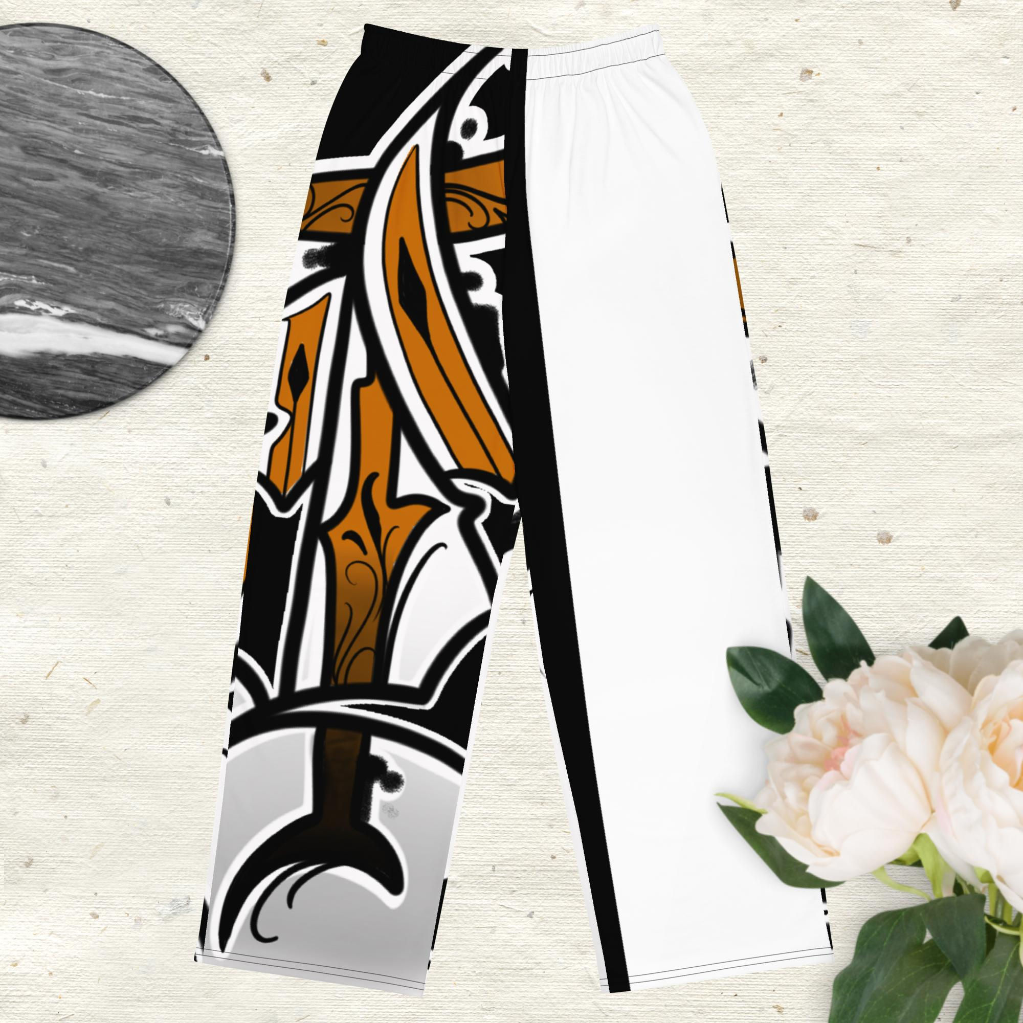 All-over print unisex wide-leg pants