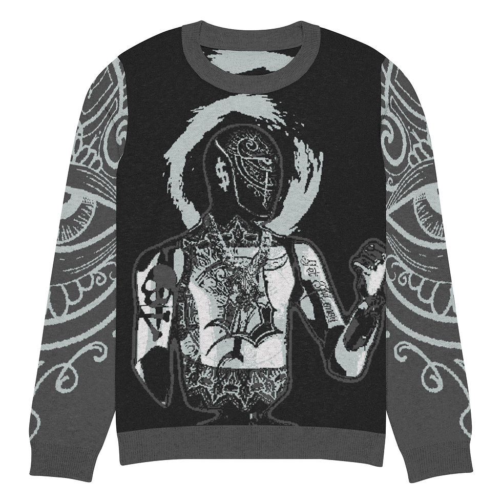 Thumbnail: Knitted crew neck sweater