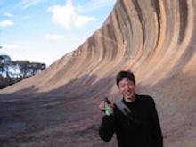 Tom in WAVE ROCK