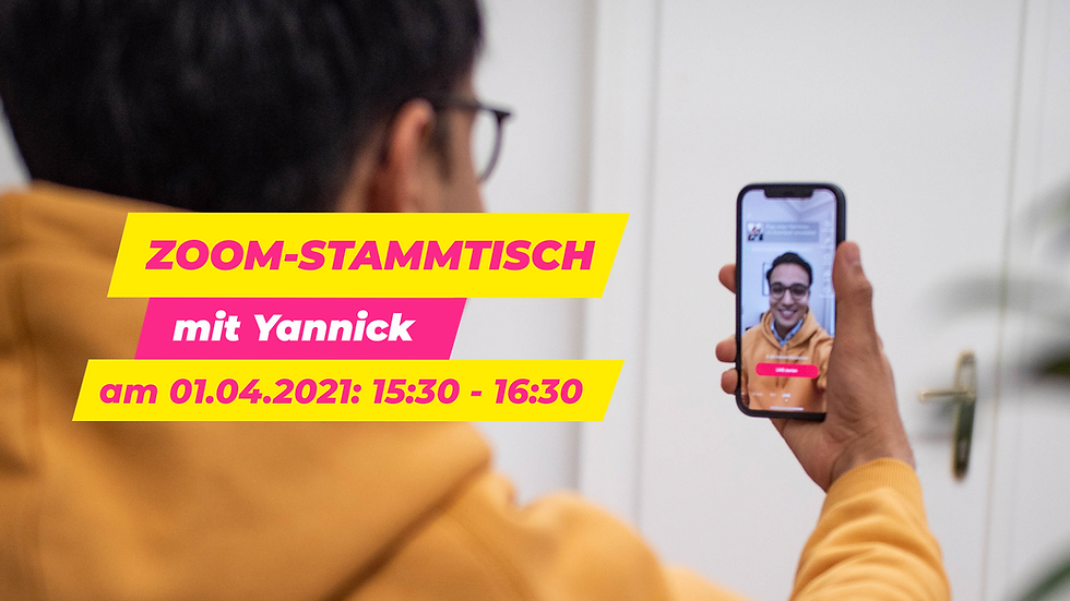 Zoom-Stammtisch mit Yannick